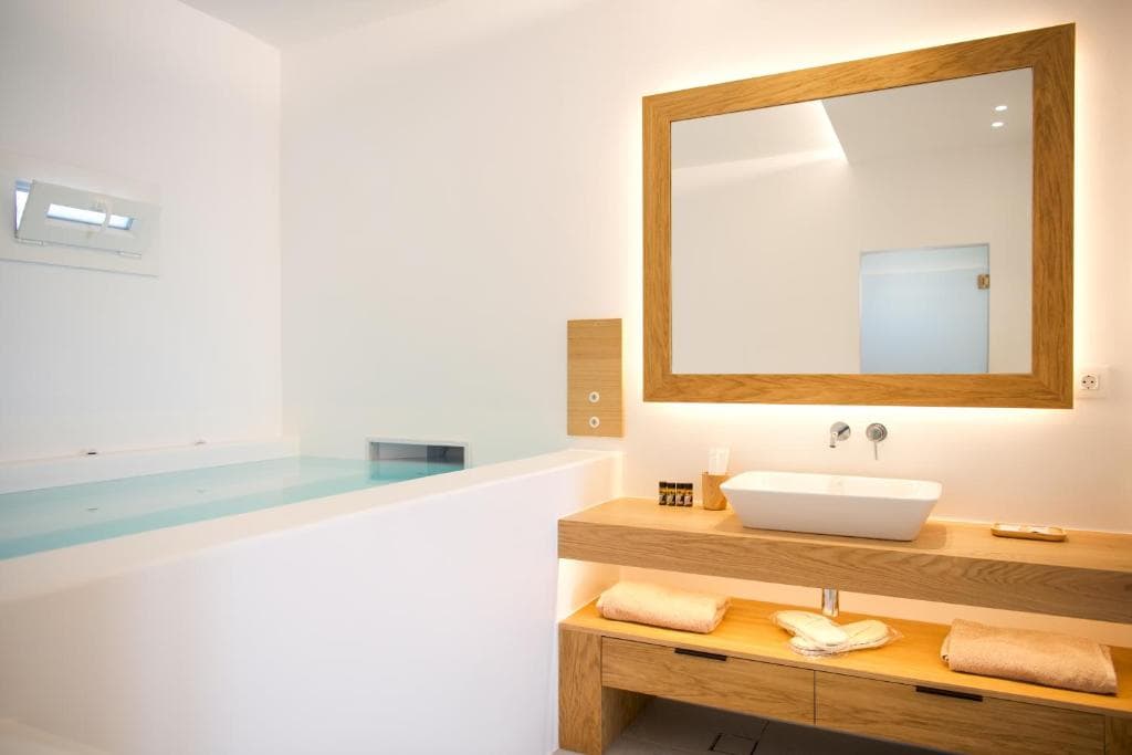 Elit Suites Mykonos - Luxury suite interior with Aegean design